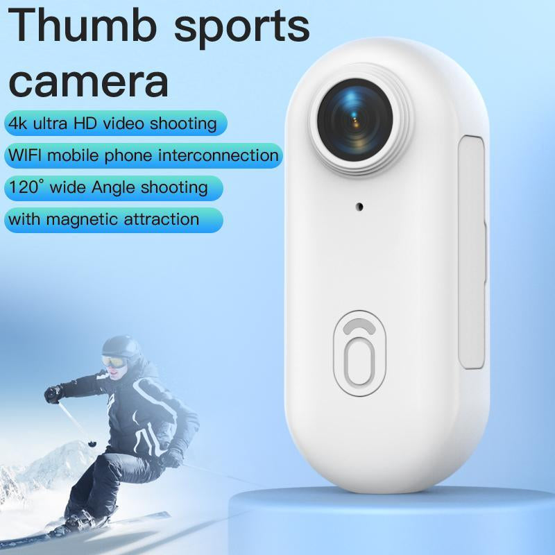 Portable Vlogging Camera, 1080P USB Rechargeable Action Camera, 140 Min Battery Life, 30M Waterproof Camera, Pet POV Camera